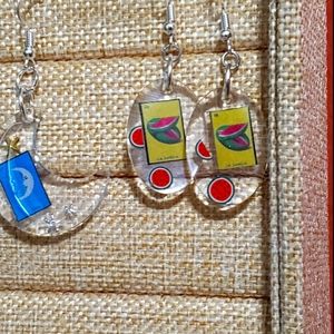 Loteria, la sandia earings